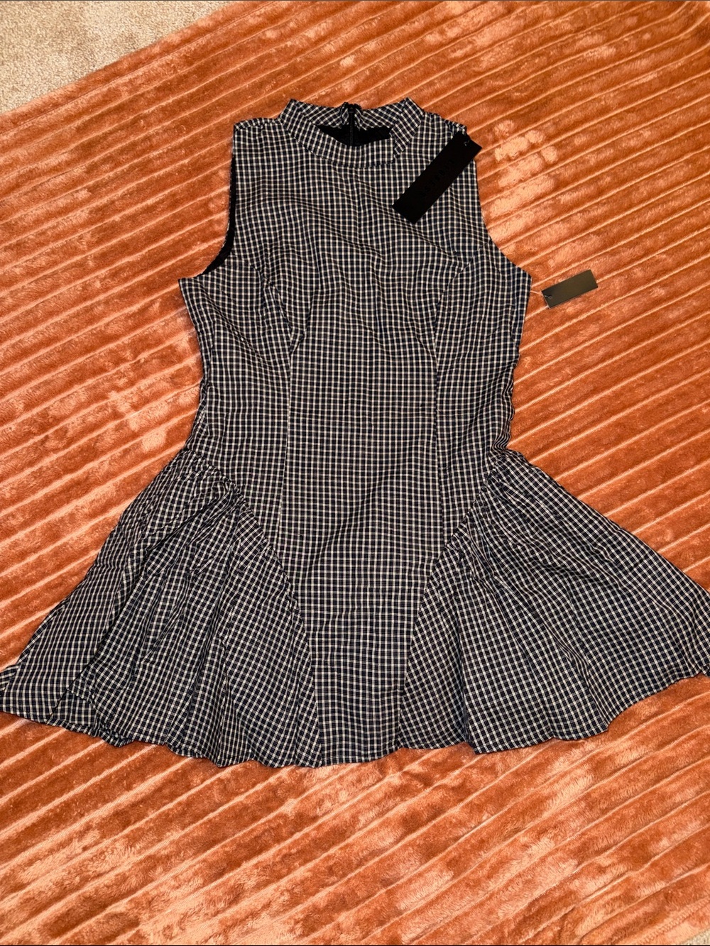 Chelsea Mini Dress in Noir Check LIONESS REVOLVE